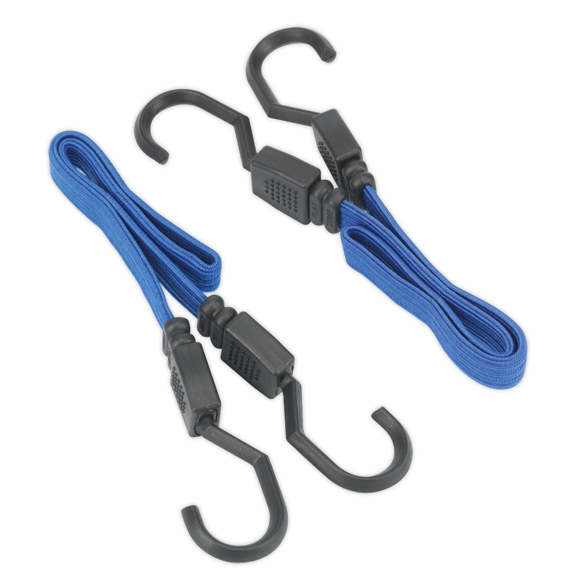 Flat Bungee Cord Set 460mm 2pc BCS15