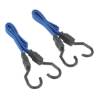 Flat Bungee Cord Set 460mm 2pc BCS15