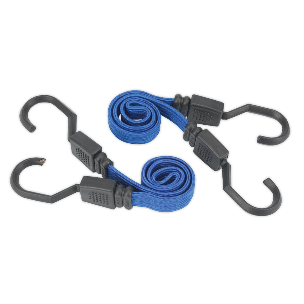 Flat Bungee Cord Set 460mm 2pc BCS15