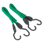 Flat Bungee Cord Set 610mm 2pc BCS16