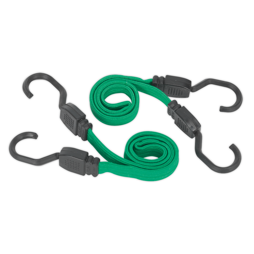 Flat Bungee Cord Set 610mm 2pc BCS16