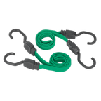 Flat Bungee Cord Set 610mm 2pc BCS16