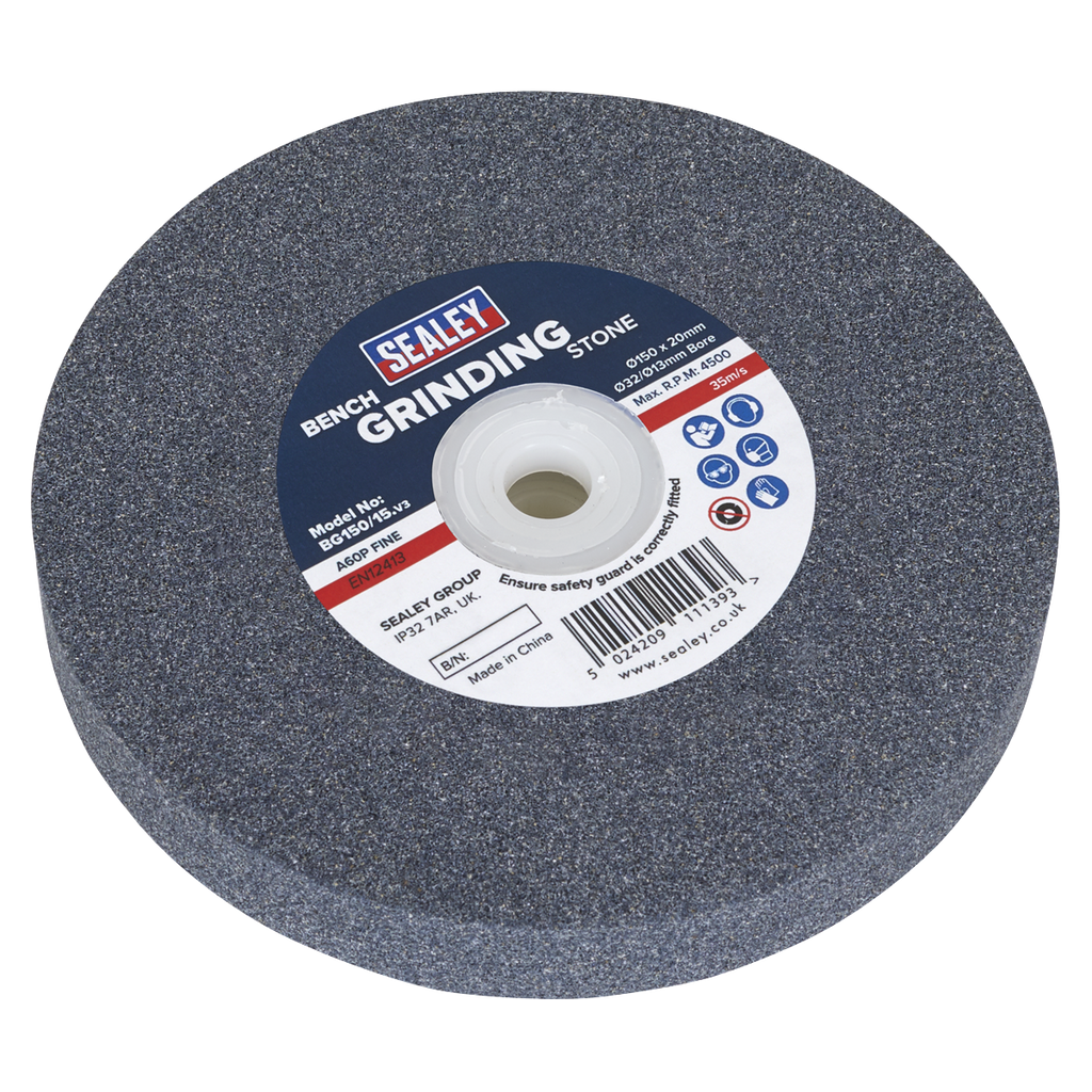 150 x 20mm Grinding Stone 32(13)mm Bore - A60P Fine BG150/15