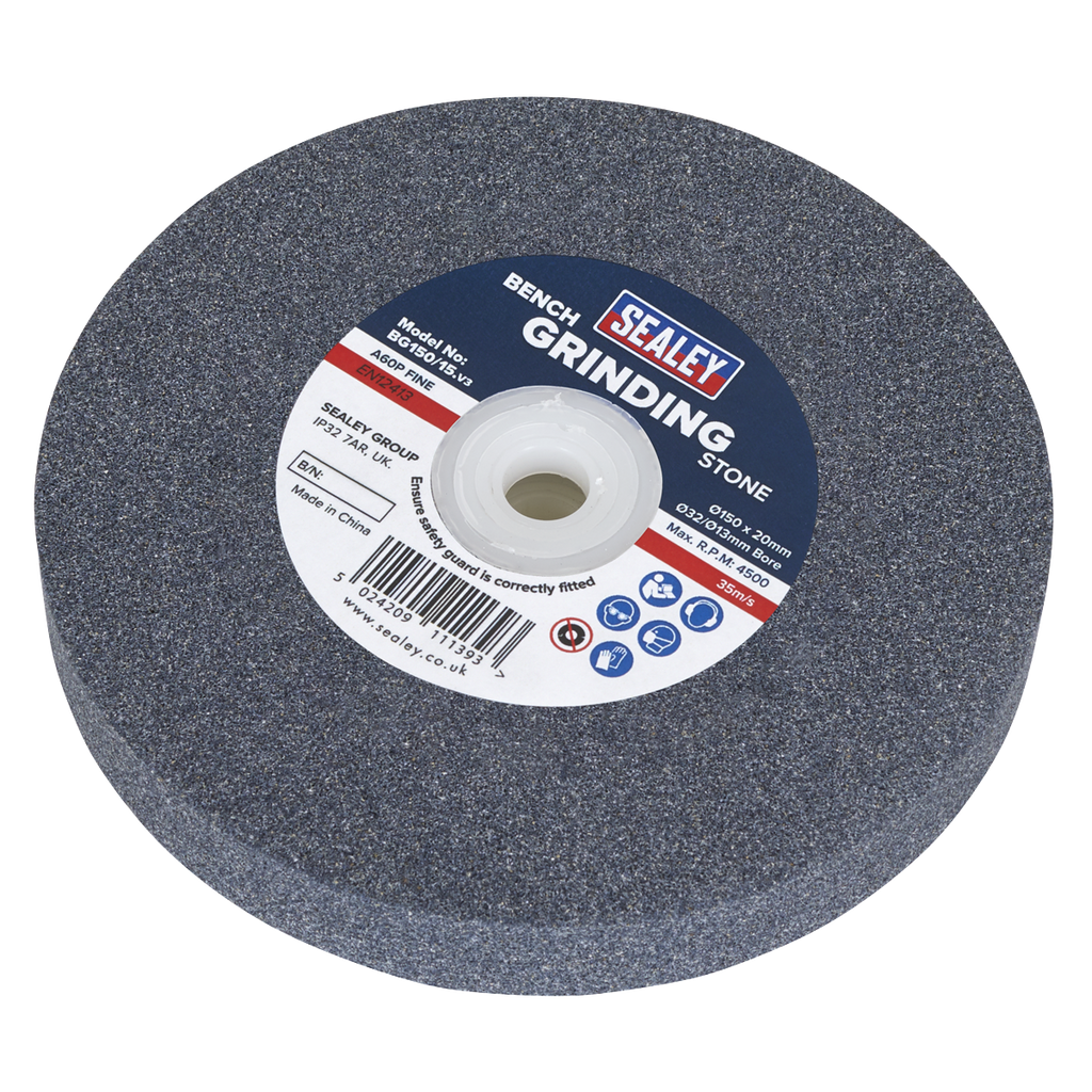 150 x 20mm Grinding Stone 32(13)mm Bore - A60P Fine BG150/15