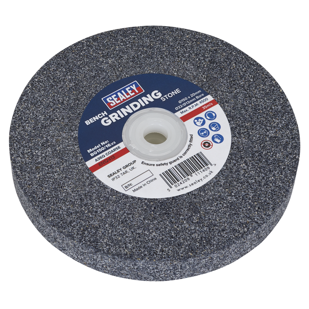 150 x 20mm Grinding Stone 32(13)mm Bore - A36Q Coarse BG150/16