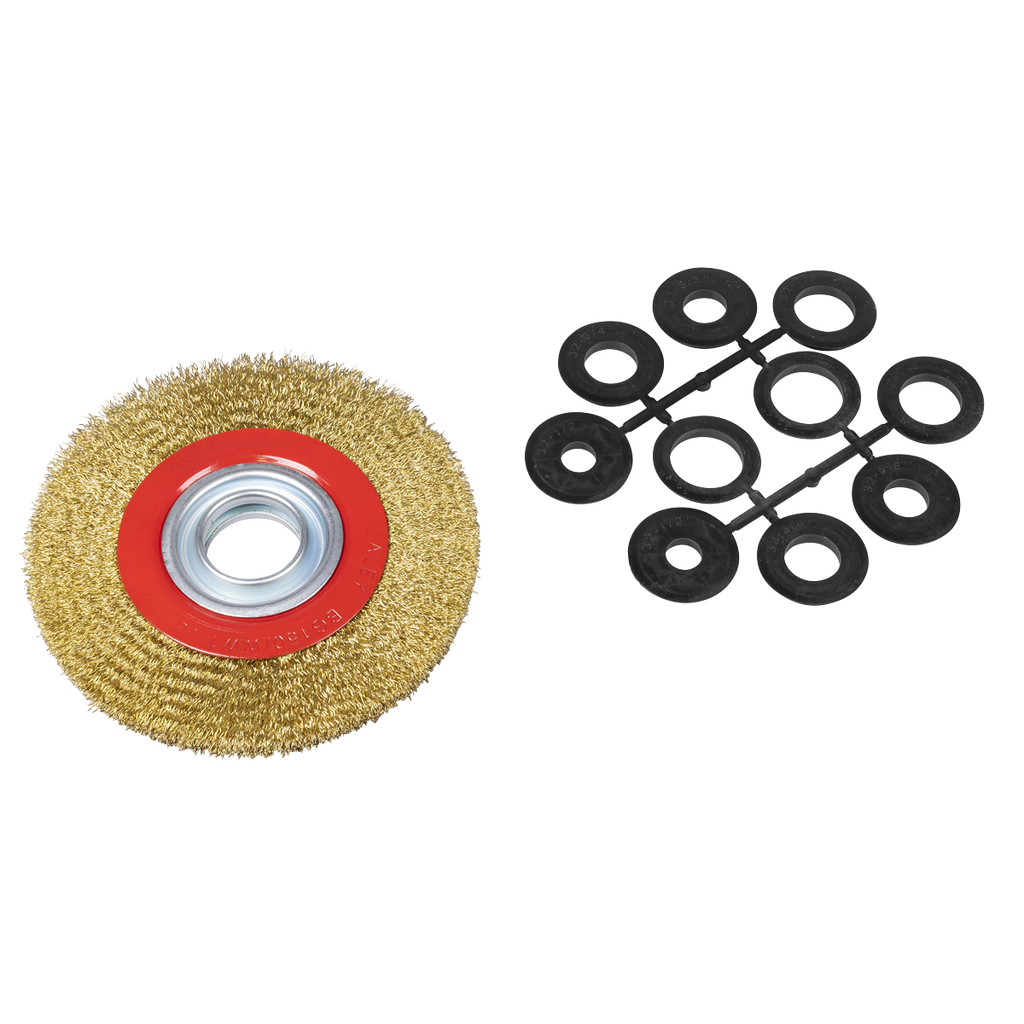 150 x 13mm Crimped Narrow Wire Wheel 32mm Bore BG150/WW1