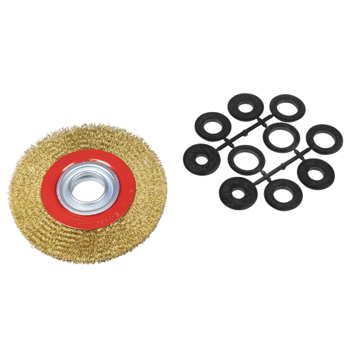 150 x 13mm Crimped Narrow Wire Wheel 32mm Bore BG150/WW1