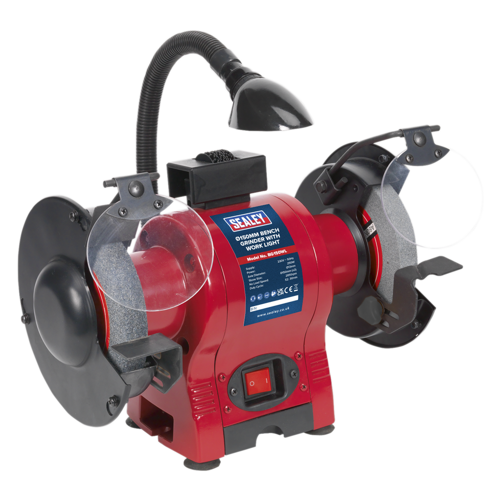 150mm Bench Grinder with Worklight 250W/230V BG150WL