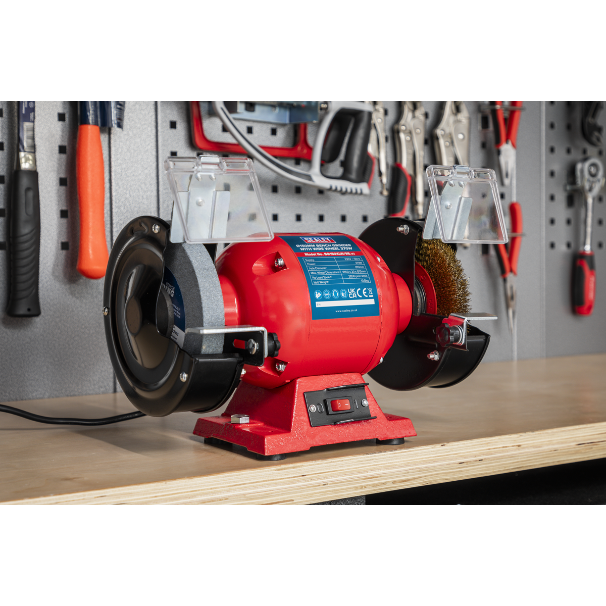 150mm Bench Grinder with Wire Wheel 370W/230V BG150XLW/98