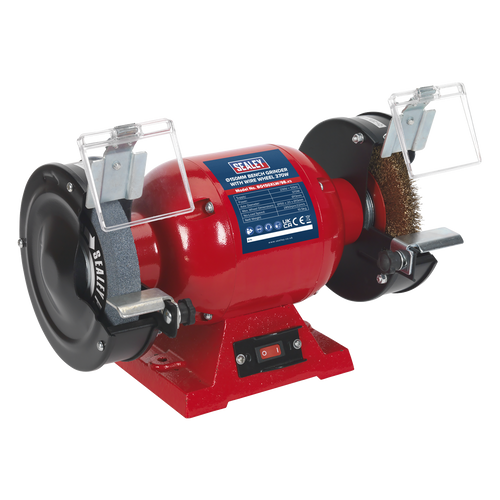 150mm Bench Grinder with Wire Wheel 370W/230V BG150XLW/98