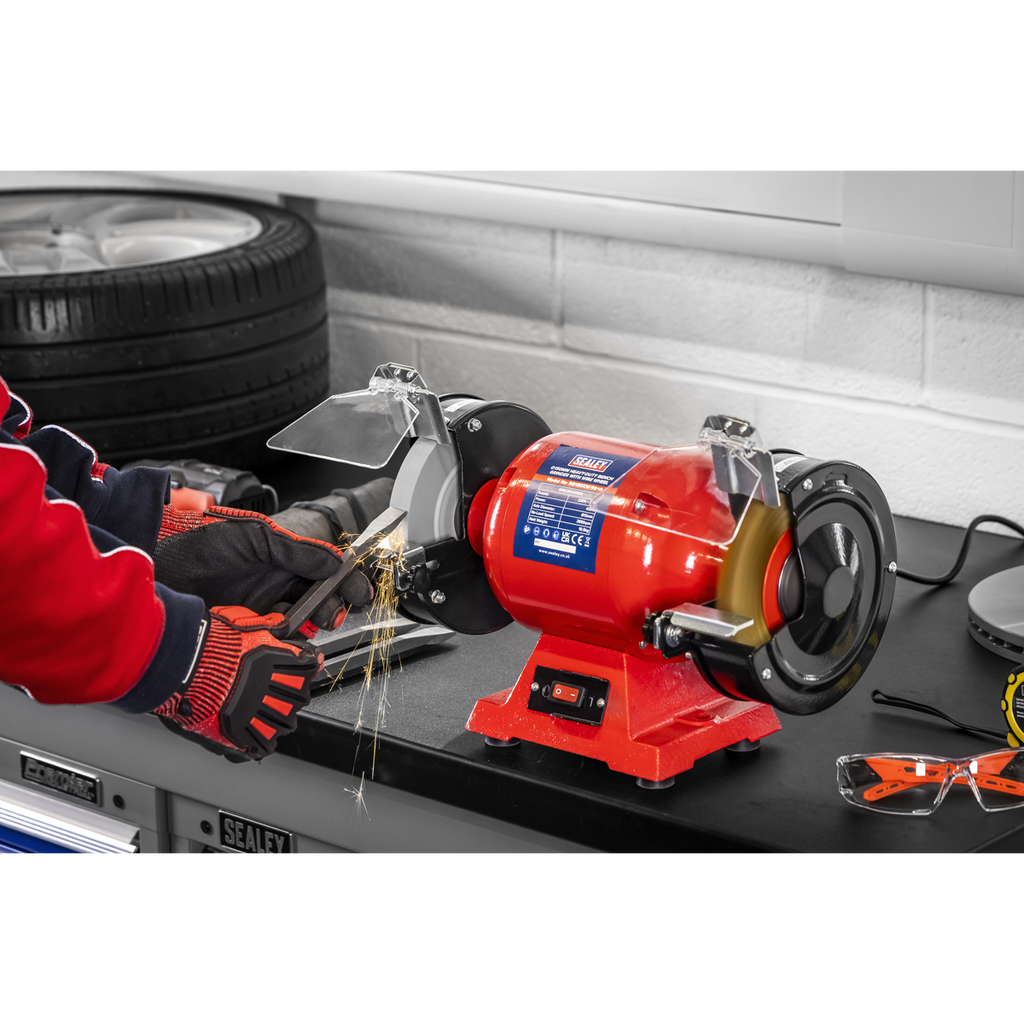 150mm Heavy-Duty Bench Grinder with Wire Wheel 450W/230V BG150XW/99