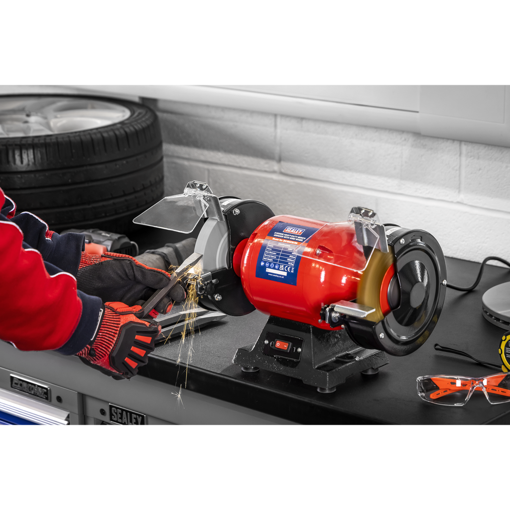 150mm Heavy-Duty Bench Grinder with Wire Wheel 450W/230V BG150XW/99