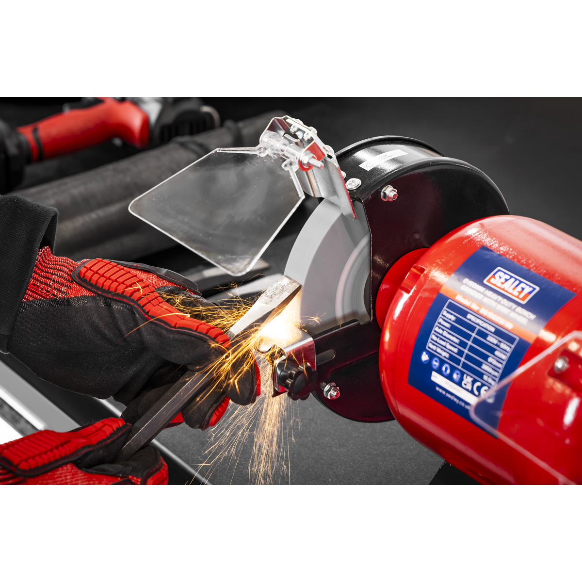150mm Heavy-Duty Bench Grinder with Wire Wheel 450W/230V BG150XW/99