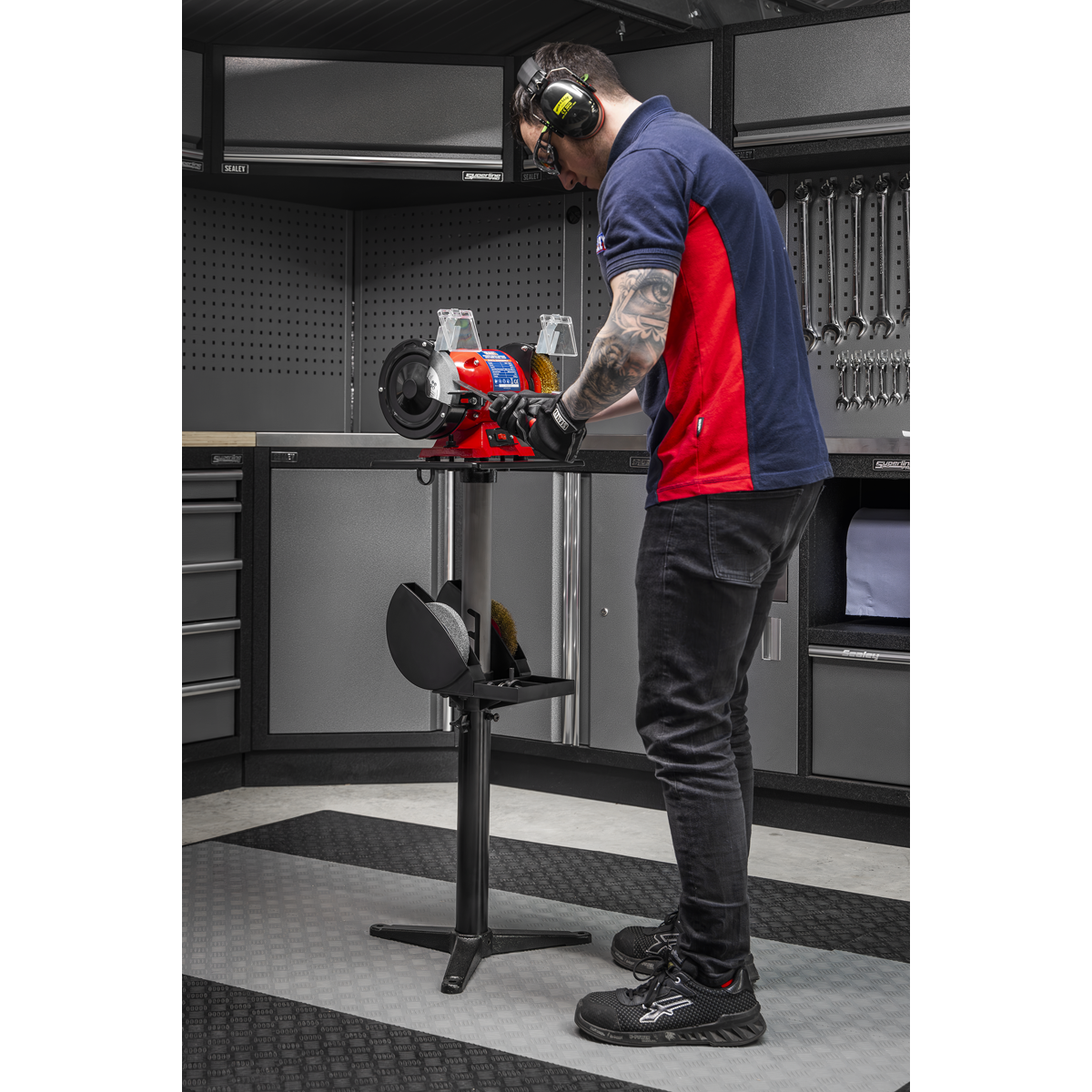 Adjustable Bench Grinder Stand BGST1