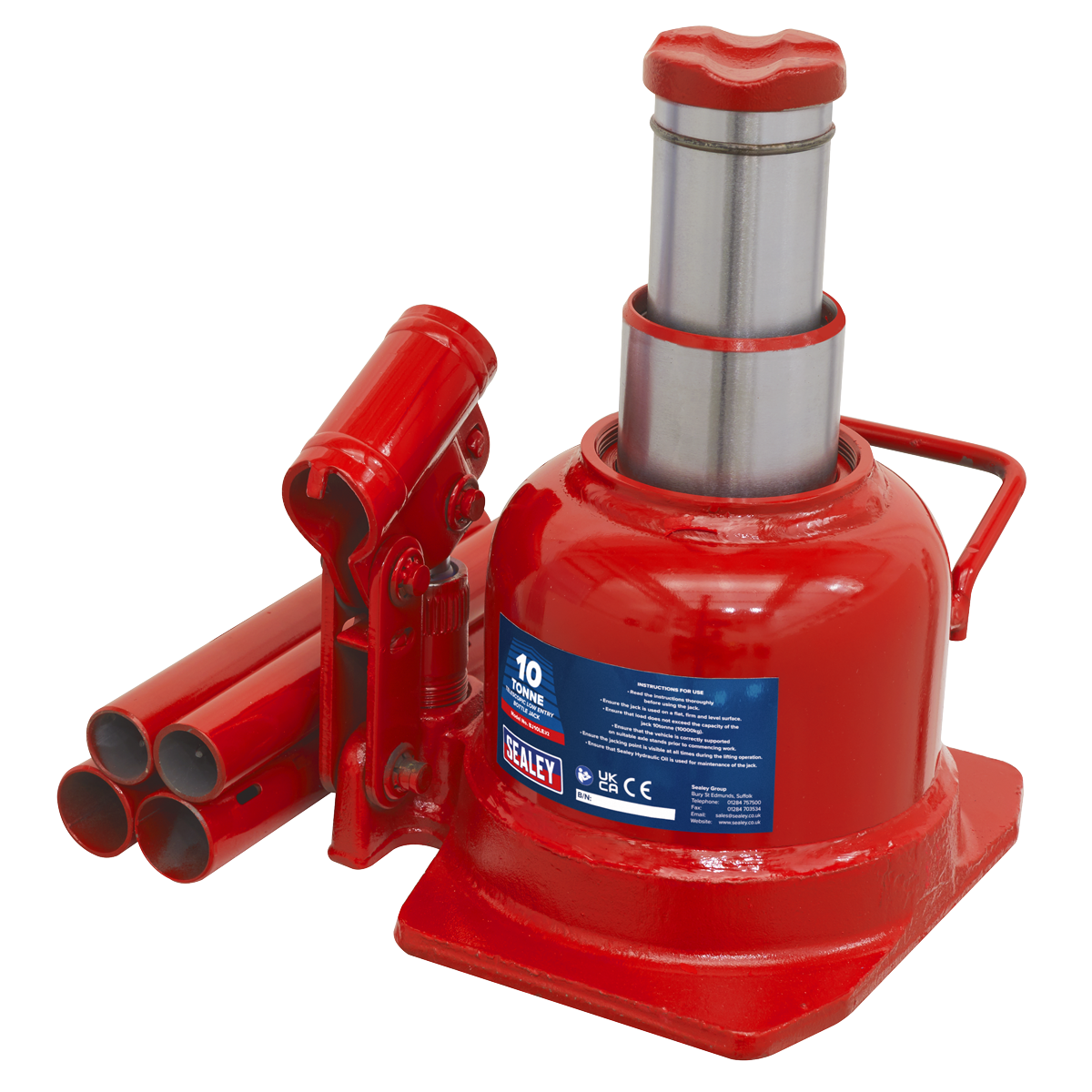 Low Profile Telescopic Bottle Jack 10 Tonne BJ10LE