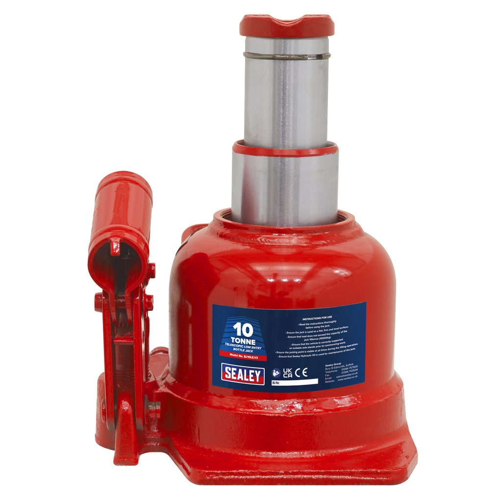 Low Profile Telescopic Bottle Jack 10 Tonne BJ10LE