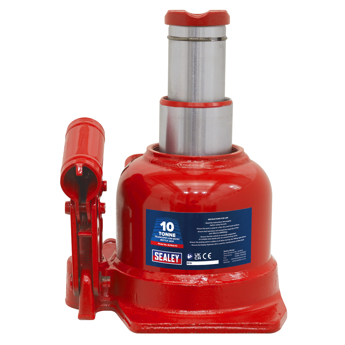 Low Profile Telescopic Bottle Jack 10 Tonne BJ10LE
