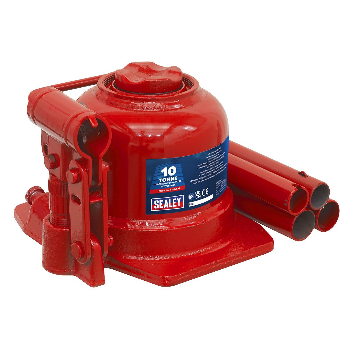 Low Profile Telescopic Bottle Jack 10 Tonne BJ10LE