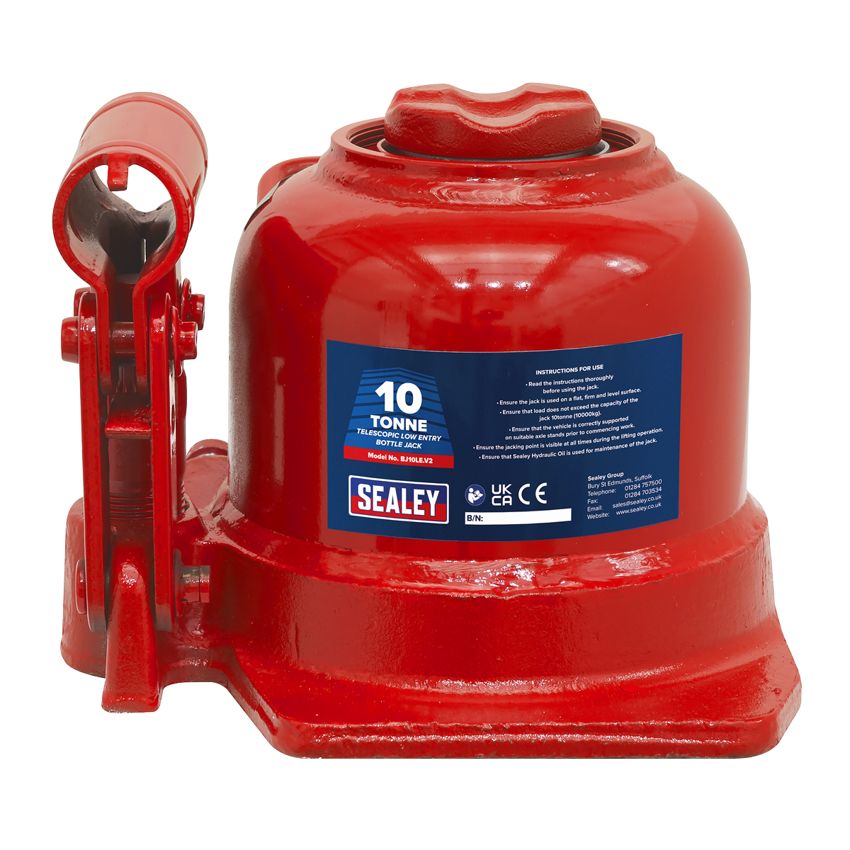 Low Profile Telescopic Bottle Jack 10 Tonne BJ10LE