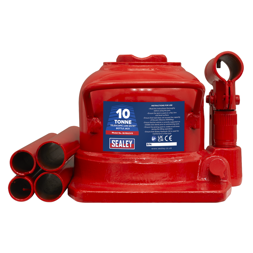 Low Profile Telescopic Bottle Jack 10 Tonne BJ10LE