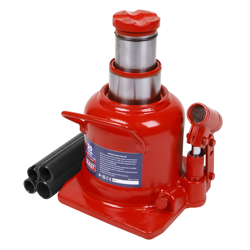 Low Profile Telescopic Bottle Jack 20 Tonne BJ20LE