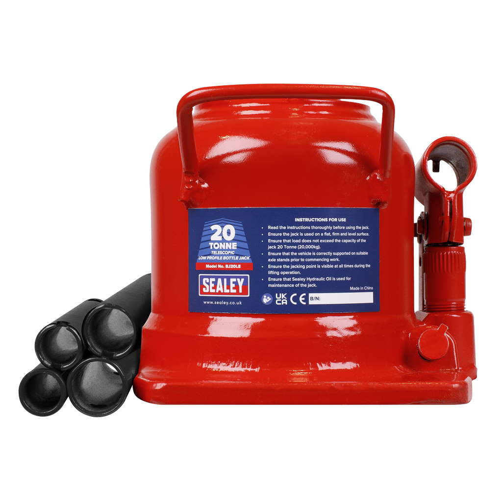 Low Profile Telescopic Bottle Jack 20 Tonne BJ20LE