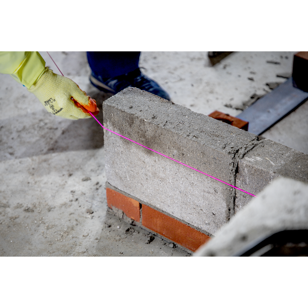 Braided Nylon Brick Line 76m - Pink BLP1