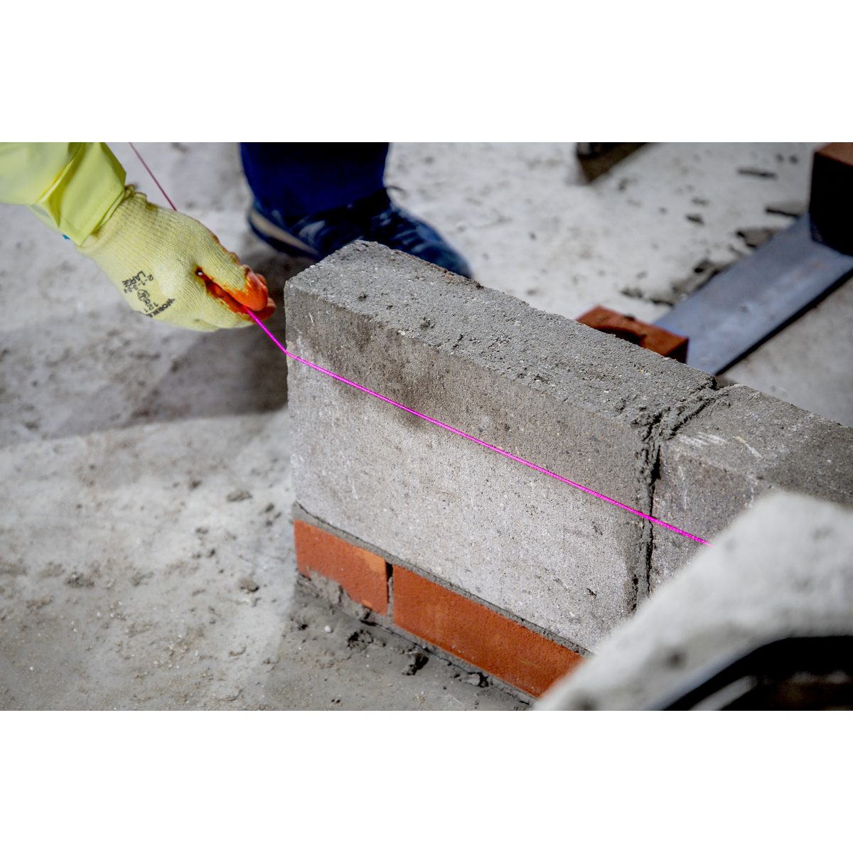 Braided Nylon Brick Line 76m - Pink BLP1