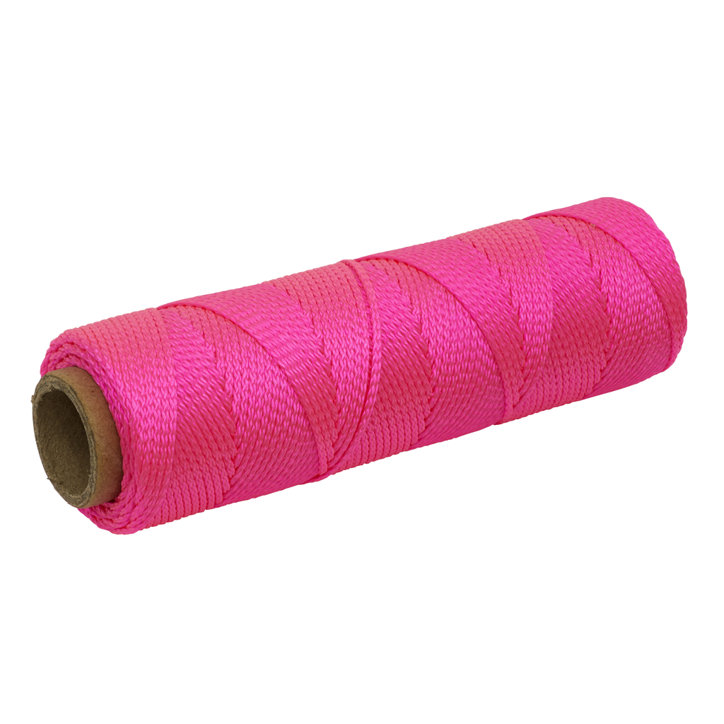 Braided Nylon Brick Line 76m - Pink BLP1