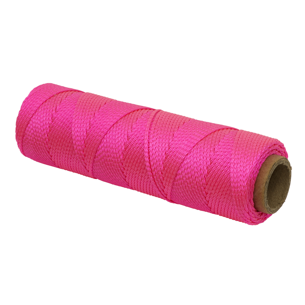 Braided Nylon Brick Line 76m - Pink BLP1