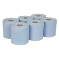 2-Ply Embossed Blue Paper Roll 150m - Pack of 6 BLU150