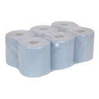 2-Ply Embossed Blue Paper Roll 150m - Pack of 6 BLU150