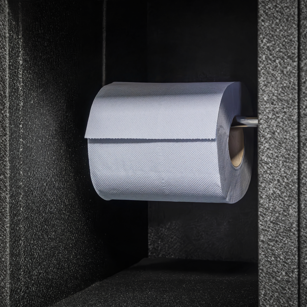 2-Ply Embossed Blue Paper Roll 60m - Pack of 6 BLU60