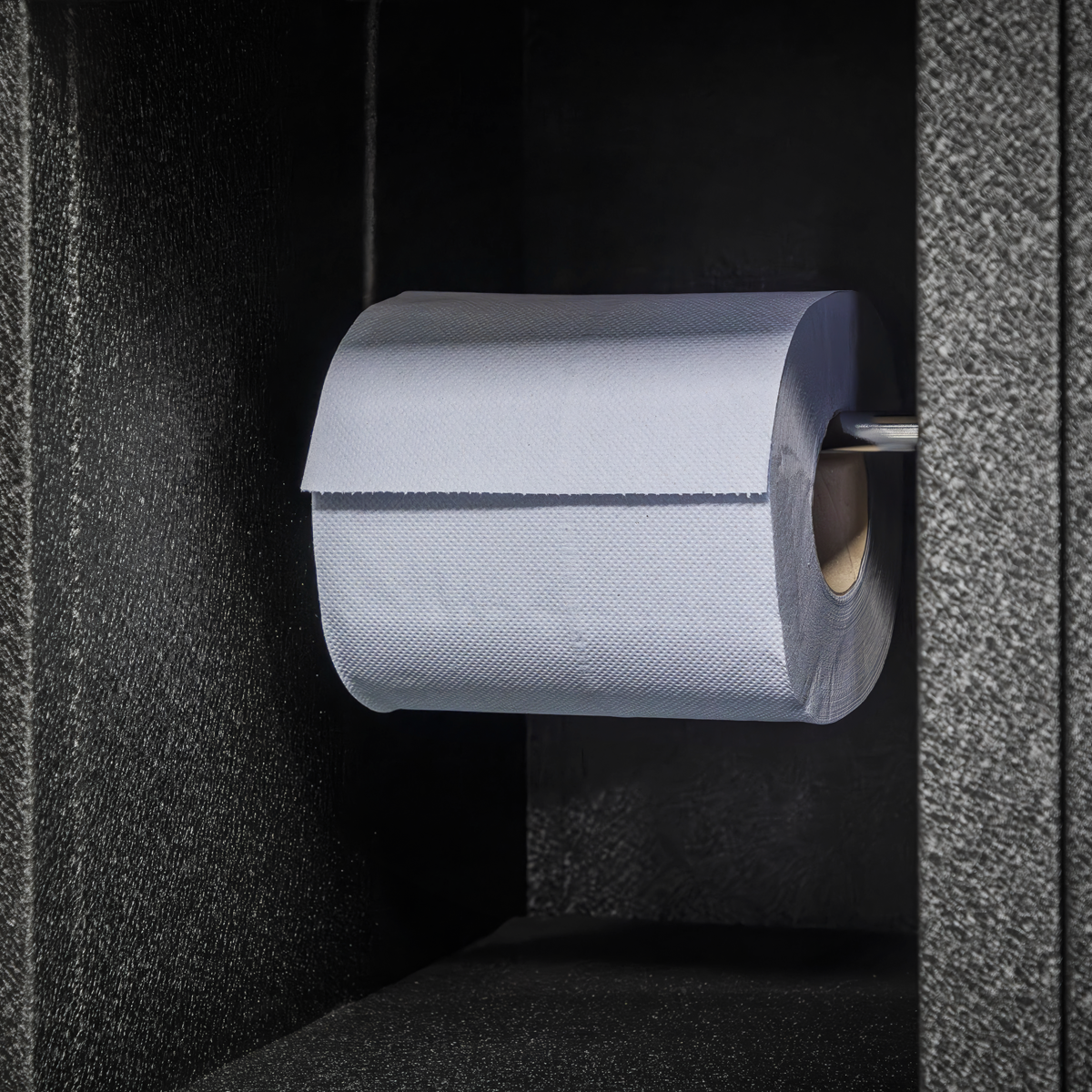 2-Ply Embossed Blue Paper Roll 60m - Pack of 6 BLU60