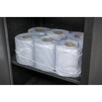 2-Ply Embossed Blue Paper Roll 60m - Pack of 6 BLU60
