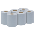 2-Ply Embossed Blue Paper Roll 60m - Pack of 6 BLU60