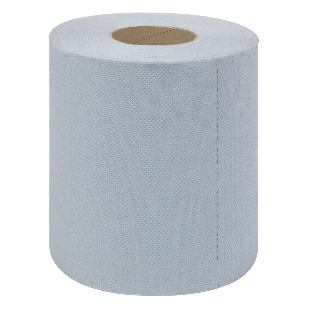 2-Ply Embossed Blue Paper Roll 60m - Pack of 6 BLU60