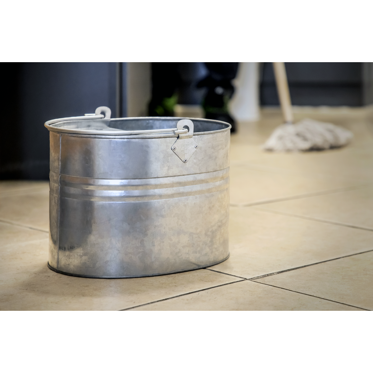 Mop Bucket 13L - Galvanized BM08