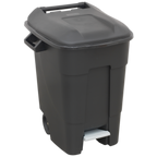 Refuse/Wheelie Bin with Foot Pedal 100L - Black BM100P