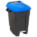 Refuse/Wheelie Bin with Foot Pedal 100L - Blue BM100PB