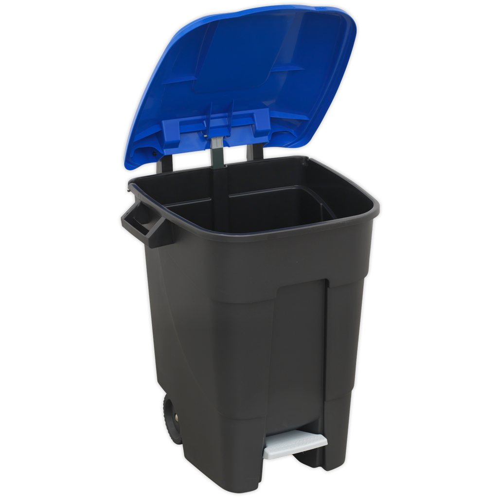 Refuse/Wheelie Bin with Foot Pedal 100L - Blue BM100PB