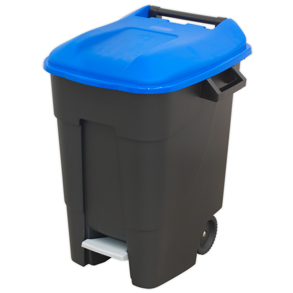 Refuse/Wheelie Bin with Foot Pedal 100L - Blue BM100PB