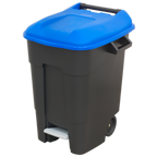 Refuse/Wheelie Bin with Foot Pedal 100L - Blue BM100PB