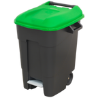 Refuse/Wheelie Bin with Foot Pedal 100L - Green BM100PG