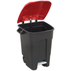 Refuse/Wheelie Bin with Foot Pedal 100L - Red BM100PR