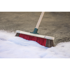 Heavy-Duty Stiff/Hard Bristle Broom with Scraper 16"(405mm) BM16SC