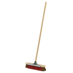 Heavy-Duty Stiff/Hard Bristle Broom with Scraper 16"(405mm) BM16SC