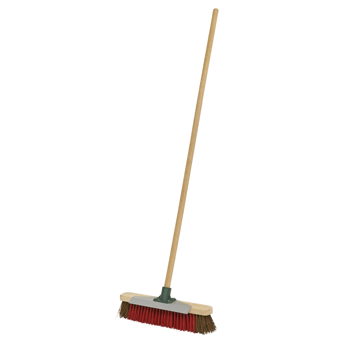 Heavy-Duty Stiff/Hard Bristle Broom with Scraper 16"(405mm) BM16SC