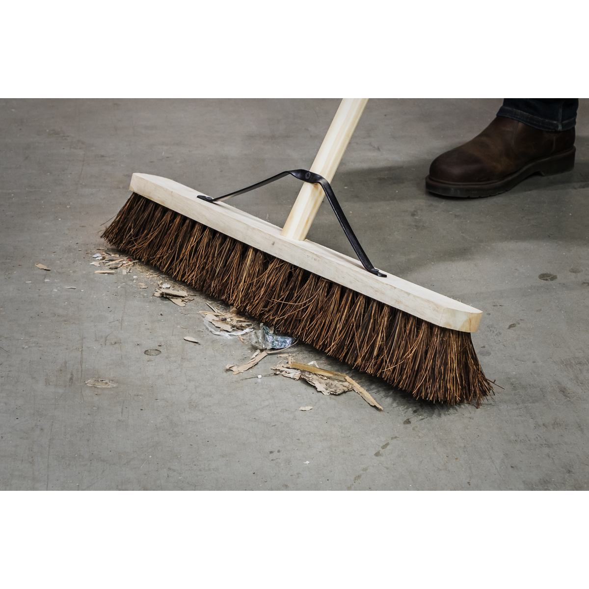 Stiff/Hard Bristle Broom 24"(600mm) BM24H