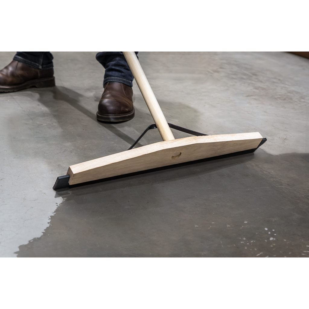 Rubber Floor Squeegee with Wooden Handle 24"(600mm) BM24RS
